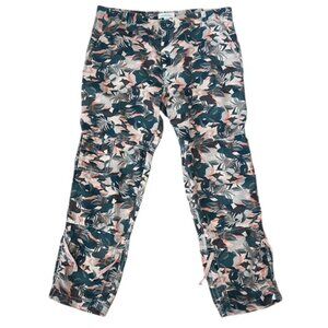 SUNDANCE Tropical Camo Linen Blend Pants
